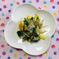 チェックのミニくま's cooksnap of when they made 白菜とほうれん草のじゃこおろしあえ♪.