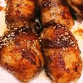 yukari527's cooksnap of when they made お弁当◎焼肉のたれで♪肉巻きおにぎり。.