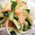 ぶきにゃん's cooksnap of when they made サーモンと新玉葱のマリネ.