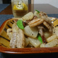 ダイナマイト漆黒's cooksnap of when they made 豚肉と大根のガリバタ炒め.