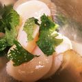 ☆はあ☆'s cooksnap of when they made ホタテの刺身♡ちょっと炙ってわさび醤油で.