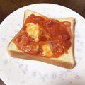 エミンコリニスタ☆'s cooksnap of when they made モッツァレラとトマトソースのトースト✿.