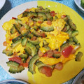 katsumeshi's cooksnap of when they made トマトとエビとゴーヤのとろ～り卵炒め.