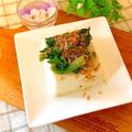 hikarin♪'s cooksnap of when they made 超簡単！ほうれん草のせ冷奴.
