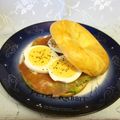 龍青空ママ's cooksnap of when they made ランチにも♬アボカドベーグルサンド.