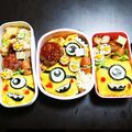 ままひまお's cooksnap of when they made 簡単♪ミニオンズ♪オムライス♪キャラ弁.