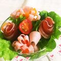 cdk14's cooksnap of when they made 簡単ベジート･ハムの花✿“①.