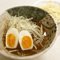 rippuchan's cooksnap of when they made 味玉付き！豚バラ肉もやしの味噌つけうどん.