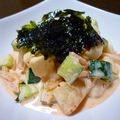 くみちょん's cooksnap of when they made きゅうりと長芋のキムチ和え.