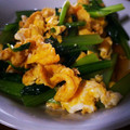 Tiggerie's cooksnap of when they made 小松菜と卵の菜の花風炒め.