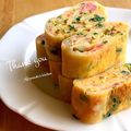 Miiyasusho's cooksnap of when they made お弁当にぴったり！カニカマとネギの卵焼き.
