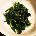 キャンキャン★'s cooksnap of when they made 電子レンジでほうれん草のゴマ和え.