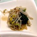 ケイぼん's cooksnap of when they made もやしとほうれん草のごまマヨポン和え.