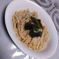 ♪真那♪'s cooksnap of when they made 本格簡単たらこクリームパスタ.