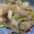 クックGRXOQT☆'s cooksnap of when they made 豚こま炒め〜塩ダレ風.