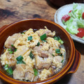 AKI∵'s cooksnap of when they made 鶏とおネギの玉子とじ♪.
