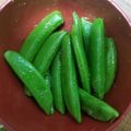 クッキングホチョ's cooksnap of when they made 止まらない！スナップエンドウのナムル.