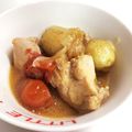 sessan60jp's cooksnap of when they made 新じゃがと鶏ももとトマトのピリ辛煮.
