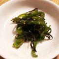 まるこ's cooksnap of when they made ピーマンと塩昆布の炒め物.