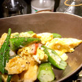 のっこs2's cooksnap of when they made オクラと卵のとろとろ餡炒め★.