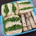 氷藍☆ひらん's cooksnap of when they made 簡単わさび菜とシーチキンのサンドイッチ♪.