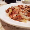 fu♪♪'s cooksnap of when they made 豚こまと玉ねぎの梅ニンニク炒め♬.