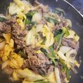 たべちゃん！'s cooksnap of when they made 【龍愛】豚肉（牛肉）とキムチの焼きうどん.