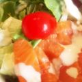 Nöööla♡'s cooksnap of when they made サーモンとろける♡サラダごはん.