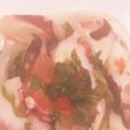 yoshwave's cooksnap of when they made 大葉とタコのおつまみカルパッチョ.