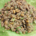 bimimk's cooksnap of when they made 炒め納豆のレタス巻き♪.
