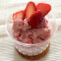 フジぽん's cooksnap of when they made いちごとヨーグルトのもみもみシャーベット.