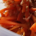 こびぃ。's cooksnap of when they made レンジで簡単♪にんじんのごまおかか和え♡.