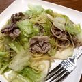 youcay's cooksnap of when they made 食欲そそる！！豚塩キャベツパスタ.