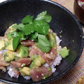 mayo．n's cooksnap of when they made アボカド&マグロ丼★アジア風.