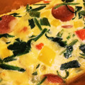 SHⅰ's cooksnap of when they made ほうれん草とソーセージのオープンオムレツ.