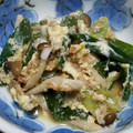 さずえり☆'s cooksnap of when they made たまねぎの葉の卵とじ.