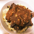まわりてめくるん's cooksnap of when they made 牛肉小間切れで☆ステーキ風丼ぶり♥簡単☆.