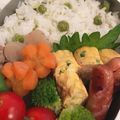 ricosweets's cooksnap of when they made お弁当にぴったり！カニカマとネギの卵焼き.