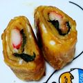 ミニマフィン's cooksnap of when they made カニカマシソ巻き卵焼き.