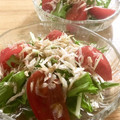 広野のタイタン's cooksnap of when they made 桜えびとトマト・水菜の簡単サラダ♪.