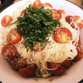 なっちゃラテ's cooksnap of when they made 簡単麺を和えるだけ♪トマトと大葉の冷製麺.