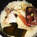 conamilk's cooksnap of when they made 鯛のアラで鯛飯★炊飯器でラクラク～♪.