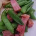 piecham's cooksnap of when they made スナップエンドウとベーコンのソテー.