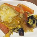 うさももぎ's cooksnap of when they made 煎り黒豆とじゃがいものオムレツ.