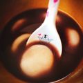 温泉たまも's cooksnap of when they made 白玉入りこしあんでお汁粉.