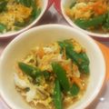 ☆★ケイト★☆'s cooksnap of when they made 野菜の卵とじ丼.