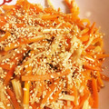 ハラクン's cooksnap of when they made 人参とえのきの炒め物.