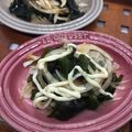 まこさんど's cooksnap of when they made チャチャッと新玉ねぎとワカメの、お浸し♪.