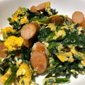 Sa〜ちゃん's cooksnap of when they made ほうれん草と卵とウインナーのバターソテー.