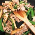 mure203's cooksnap of when they made 豚バラ肉とたけのこのオイスターソース炒め.